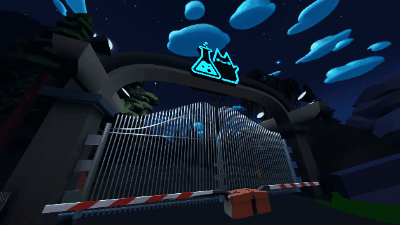 Little Screamies gameplay GIF showing the interior of Little Laboratories Inc