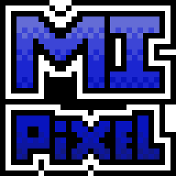 MI Pixel indie game studio logo